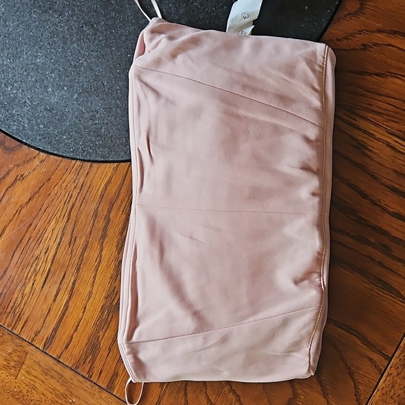 Zara Blush Pink Draped Cropped Bustier Top Size XS - Picture 8 of 12